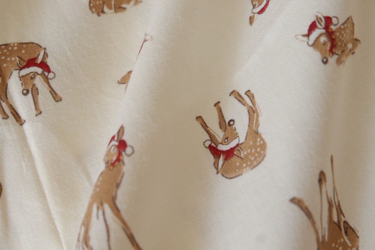 Christmas Fawn – Soft Cotton Twill Fabric – 2.19 yd