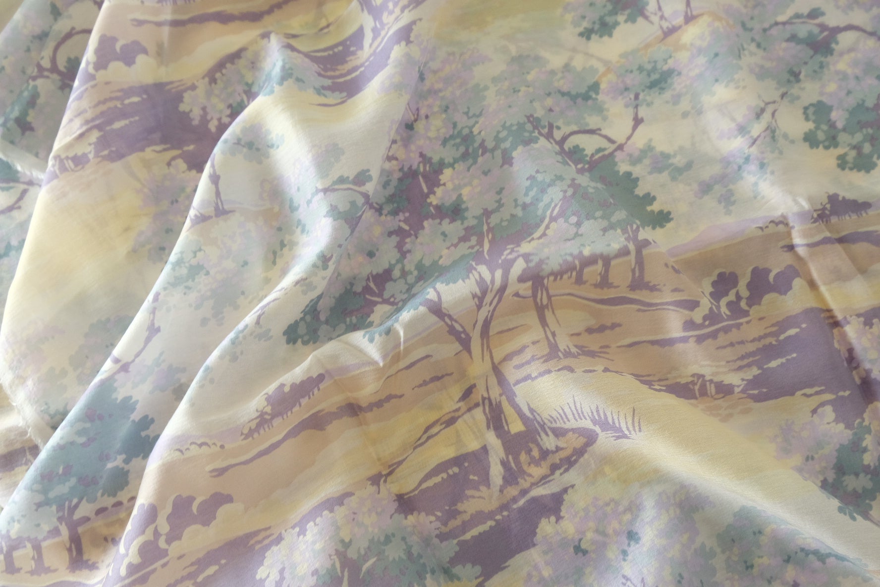 Misty Garden Lightweight Tencel Cotton Fabric - 2.2 yd / 4.4 yd