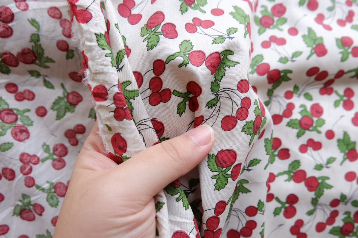 Cherry Print Cotton – 2.2 yd