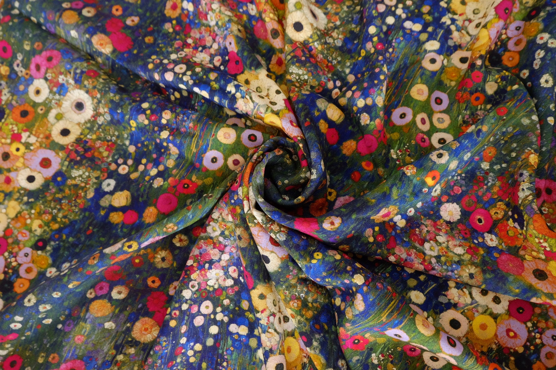 Midnight Garden Rayon Challis – 2.2 yd