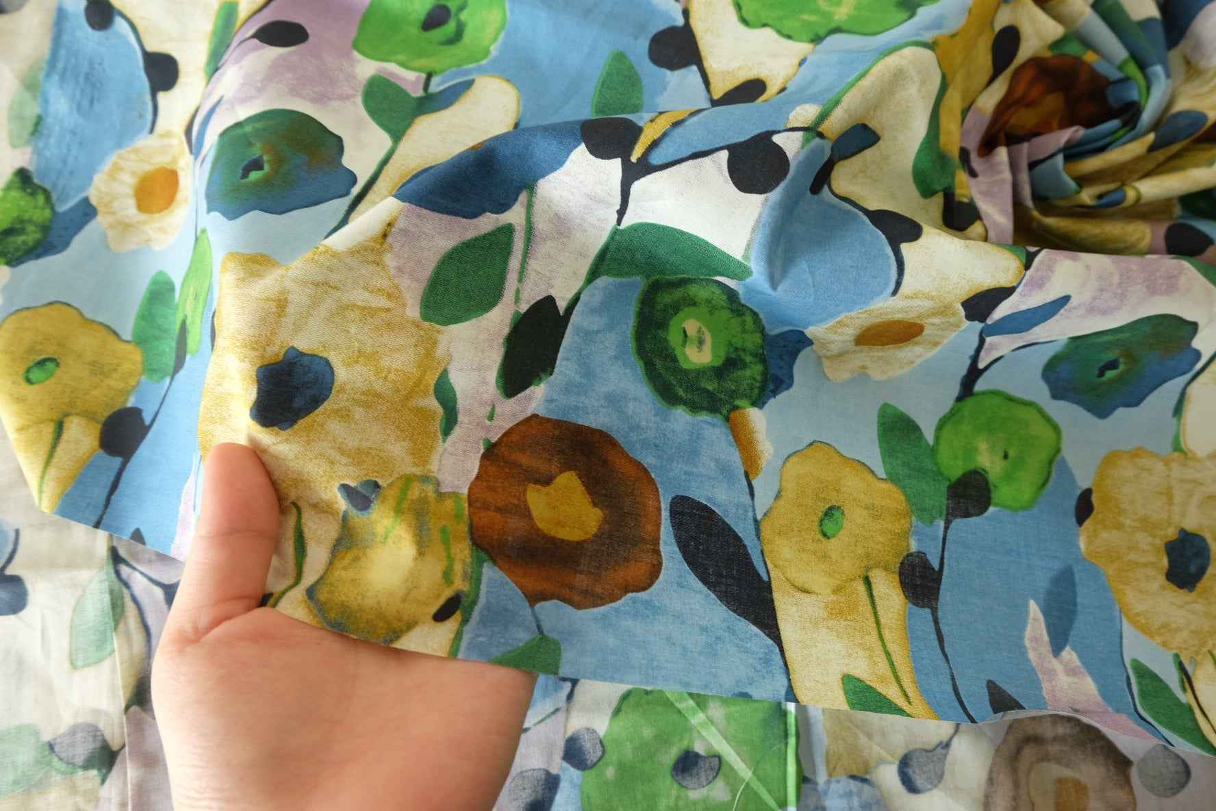 Watercolor Garden Cotton Lawn – 3.28 yd