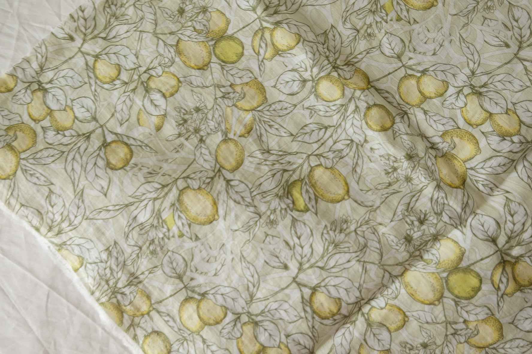 Lemon Pre-Shrunk Linen Cotton Blend — 3.28 yd