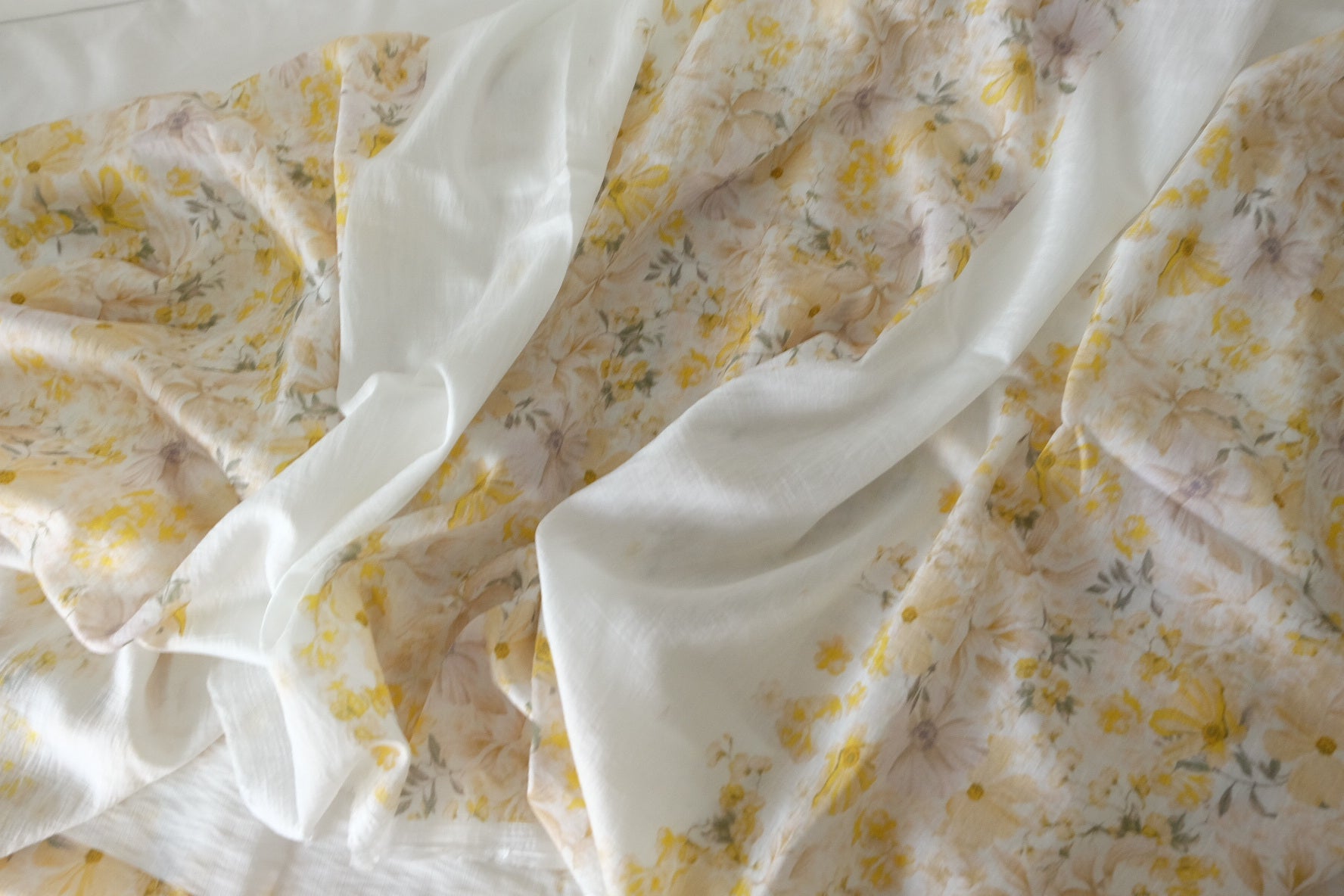 Soft Floral Tencel Blend Fabric – 3.3 yd