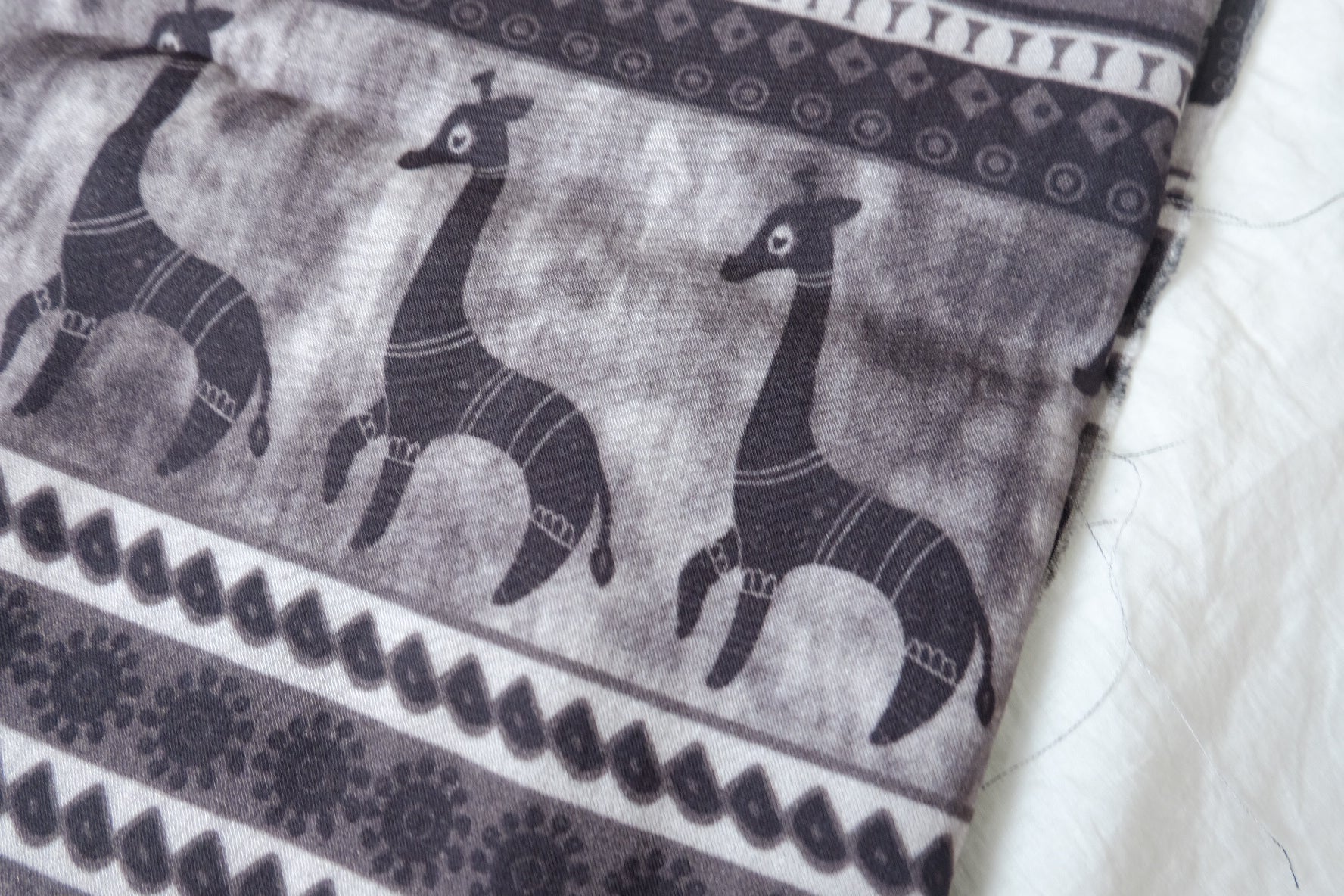 Animal Border Ramie Rayon Blend — 2.19 yd