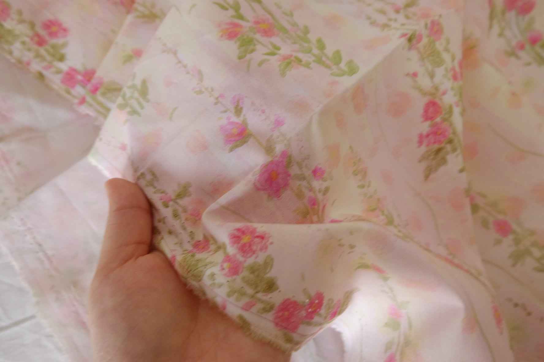 Pink Vine Cotton Lawn — 2.19 yd