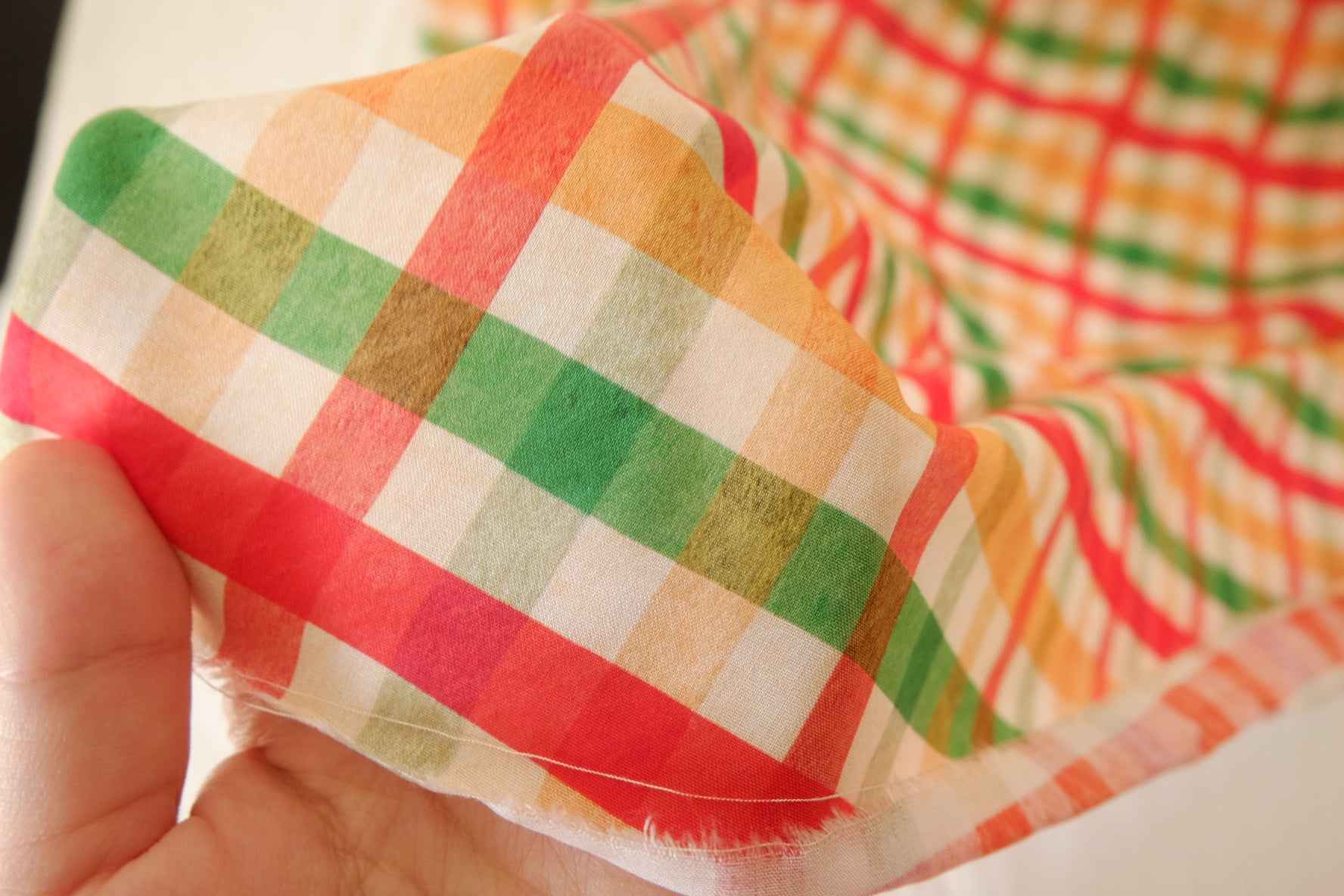 Picnic Check Rayon Challis Fabric – 2.2 yd