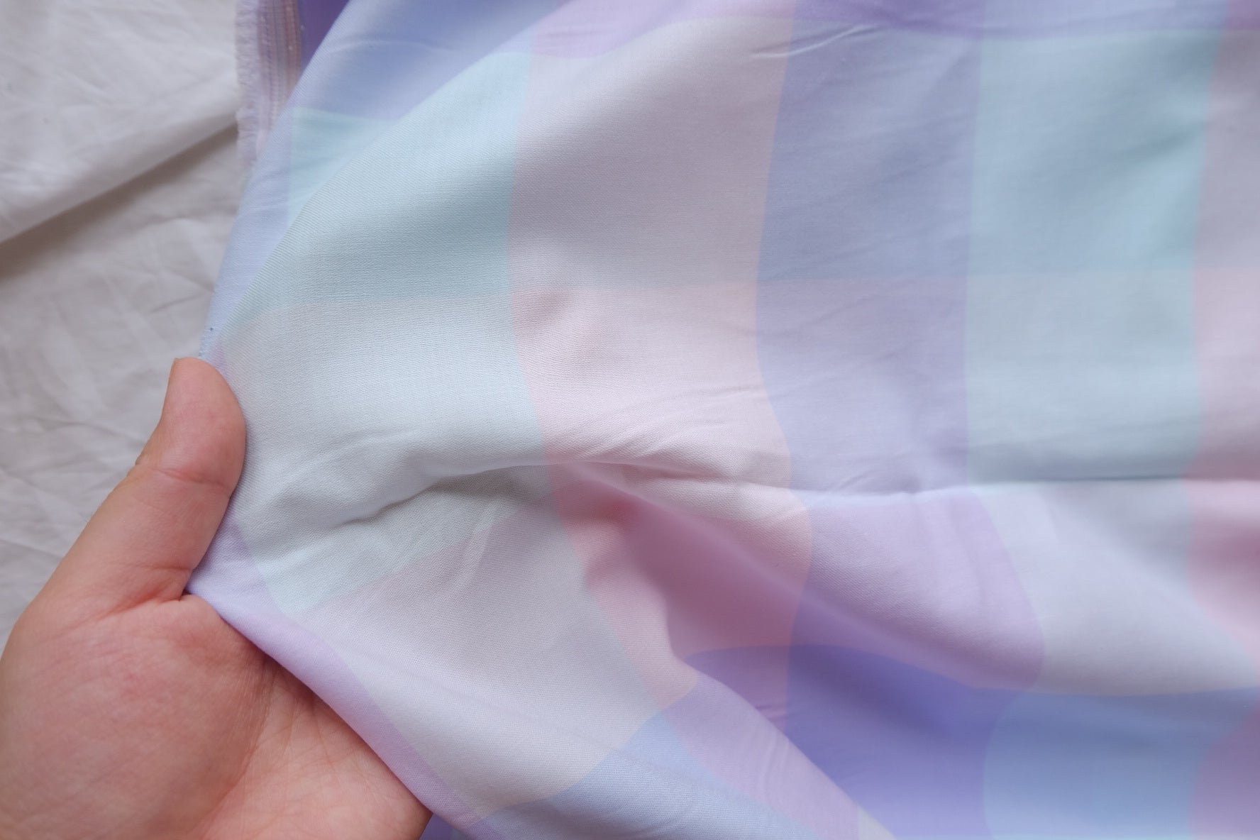 Pastel Check Yarn-Dyed Cotton – 3.3 yd
