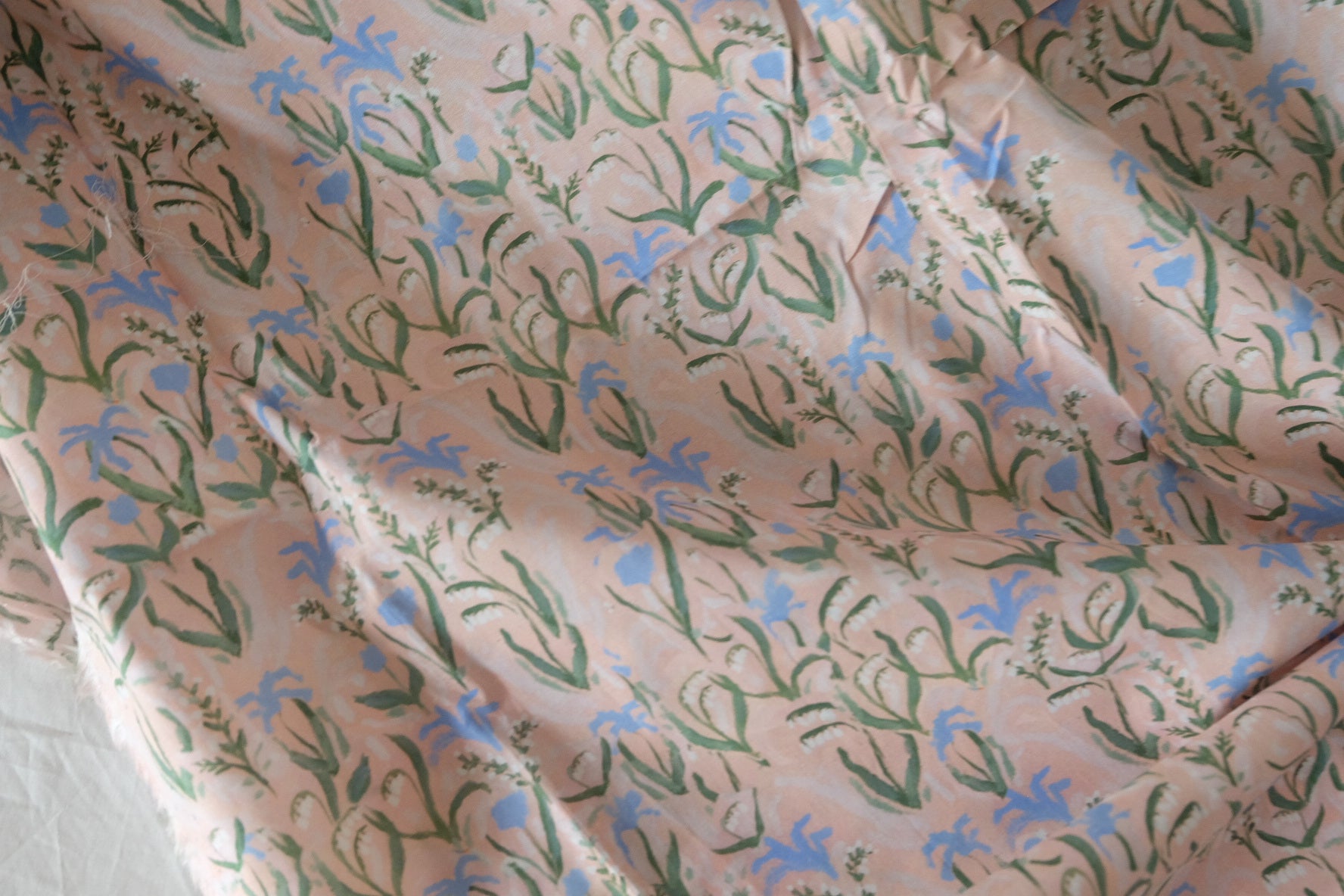 Blush Meadow Floral Cotton Lawn – 3.83 yd