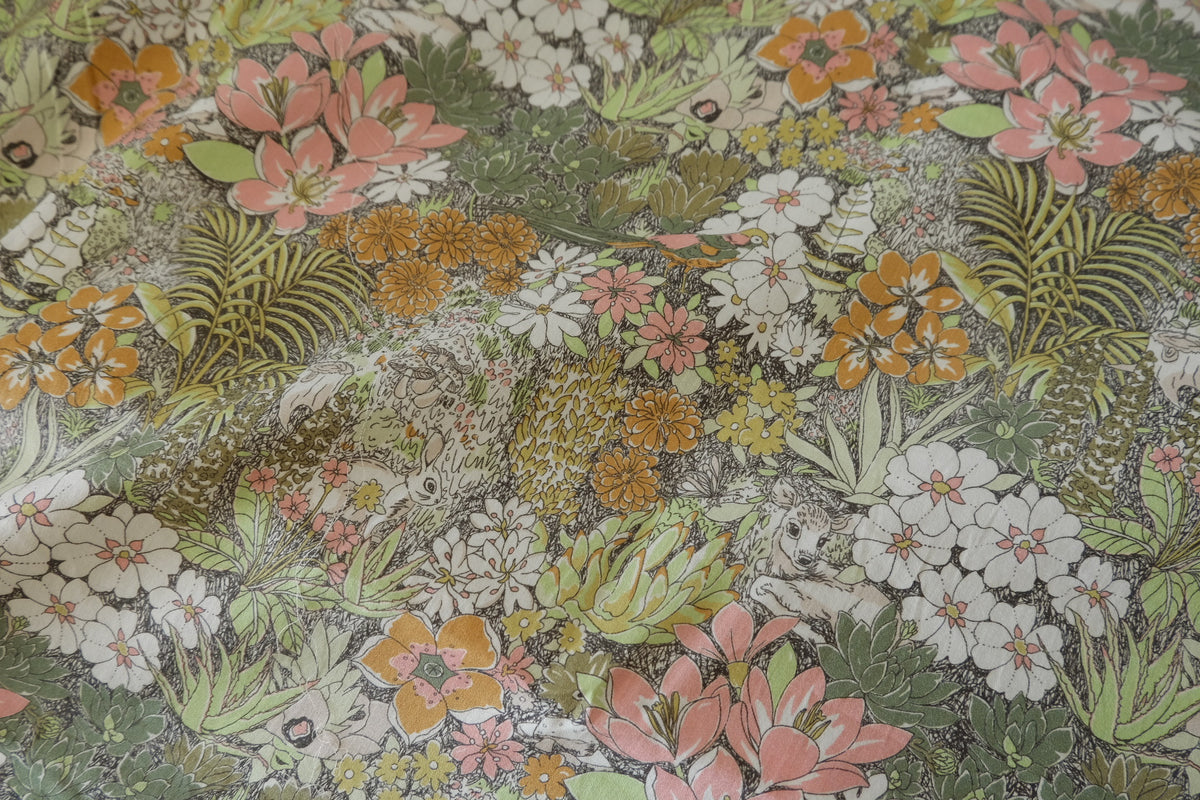 Secret Garden – Woodland Animals Cotton Sateen | 2.2 yards