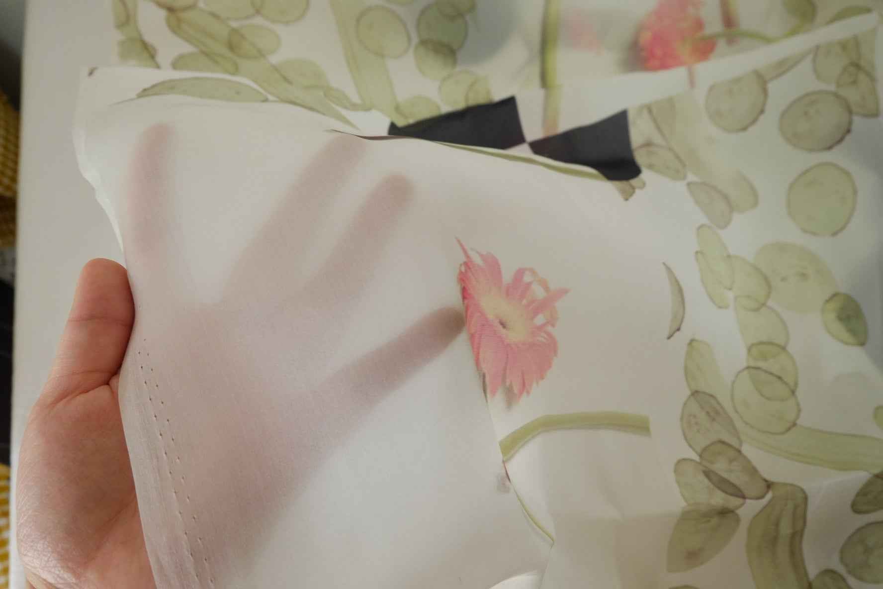 Artful Floral Mulberry Silk Satin – 3 yd