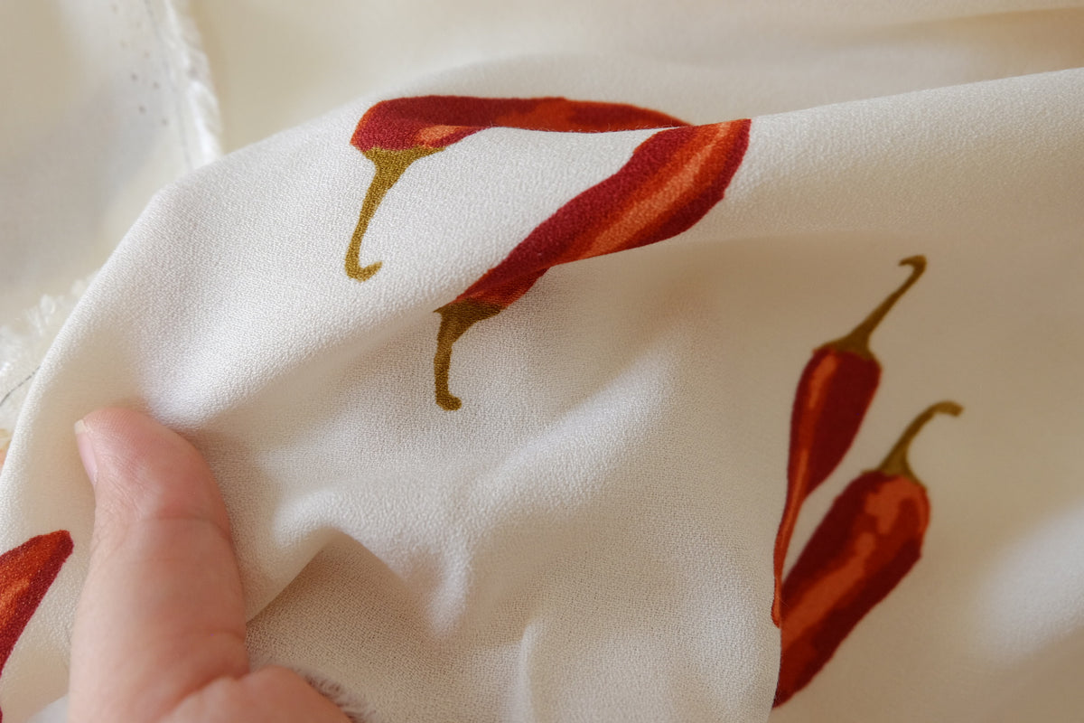 Little Red Chili Heavyweight Viscose – 2.73 yd