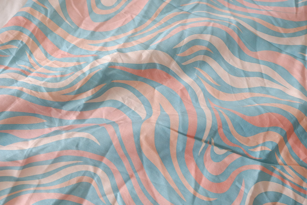 Pastel Wave Cotton Sateen — 3.28 yd
