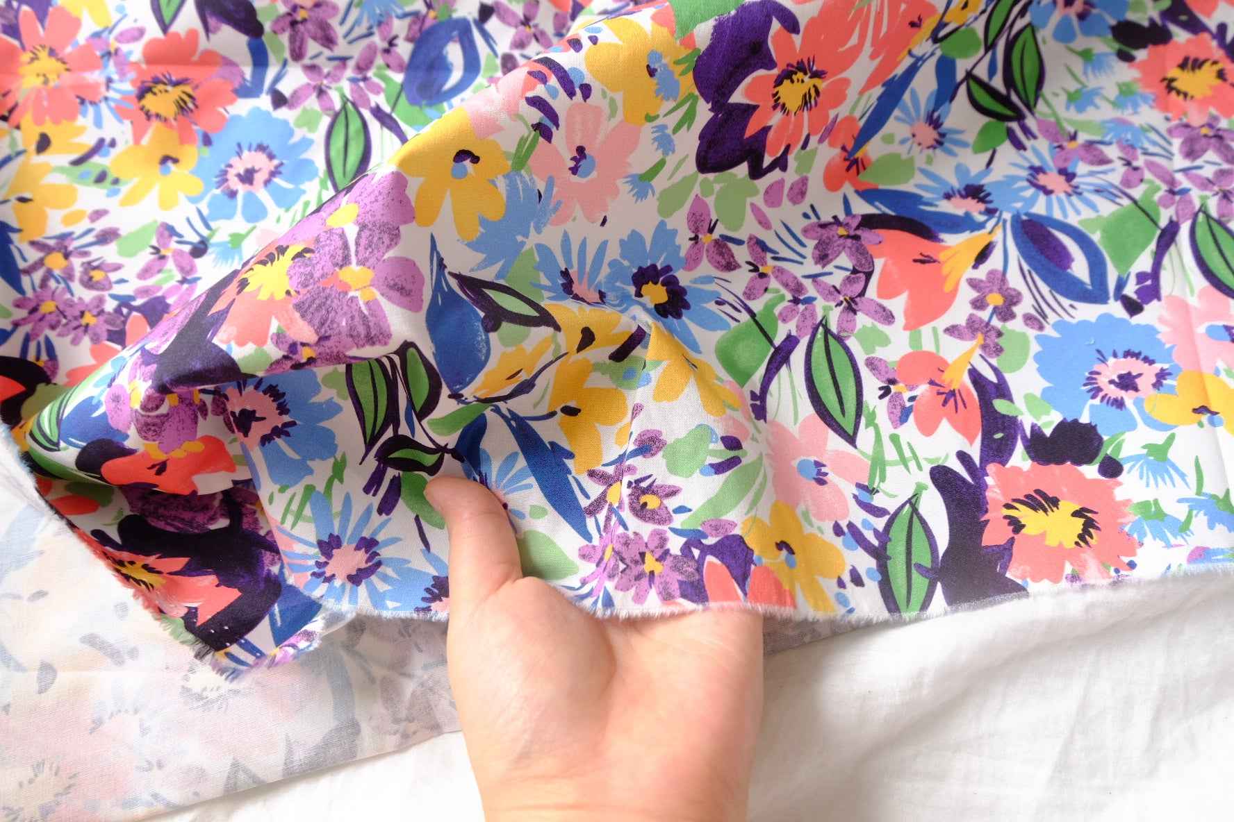 Bright Garden Cotton Poplin Fabric - 3.28 yd