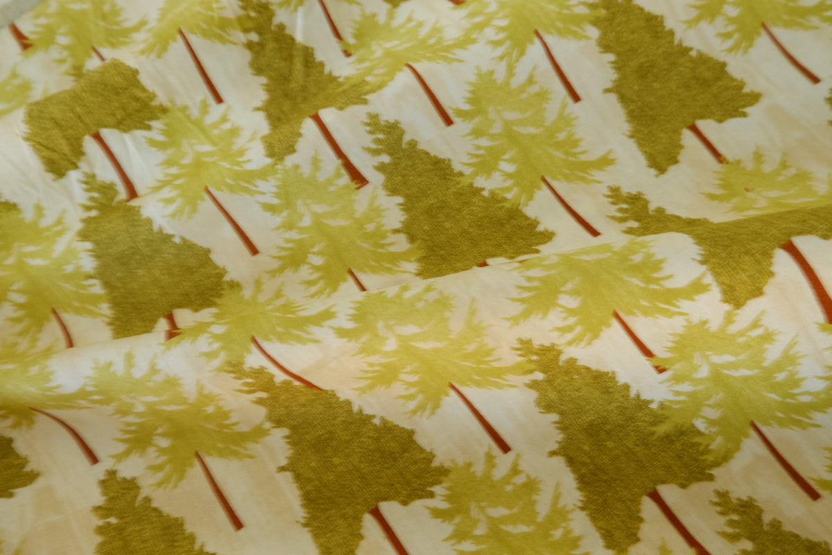 Little Woodland Trees Cotton Fabric – 2.2 yd