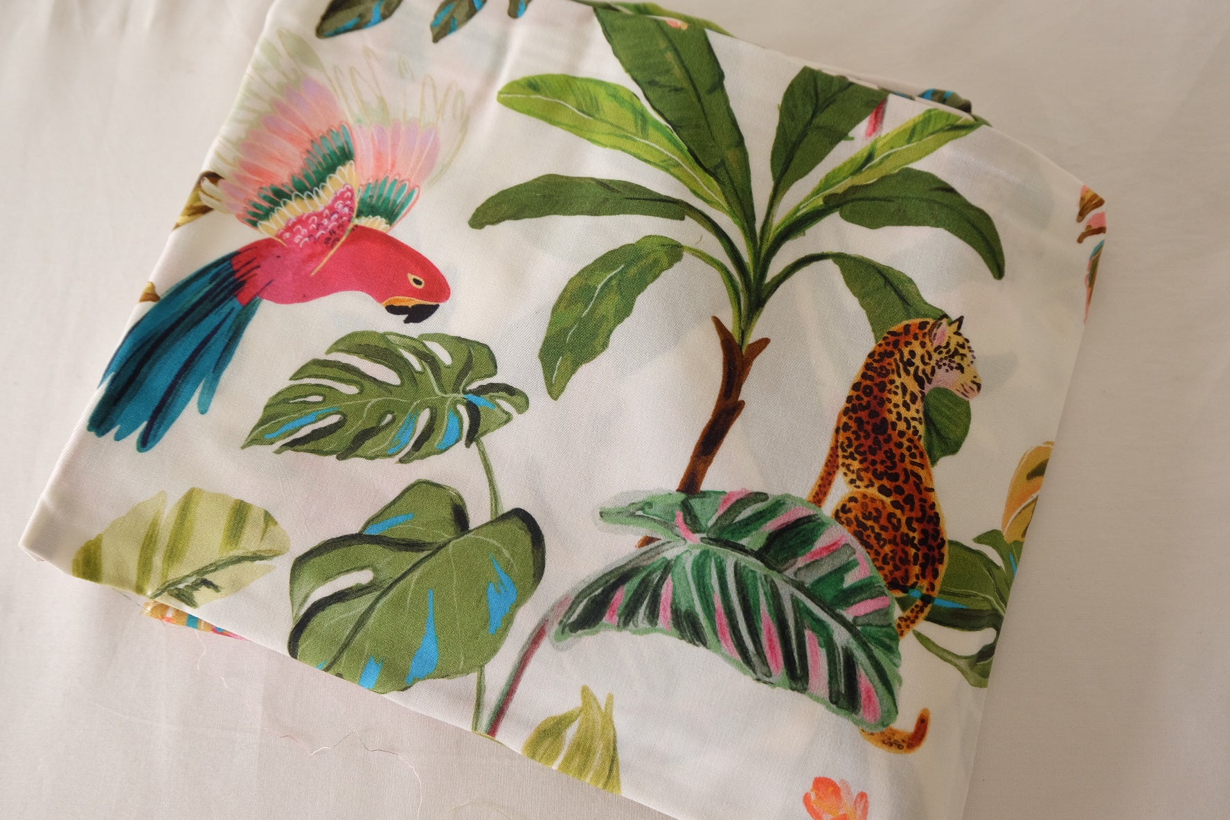 Tropical Animal Rayon Challis Fabric – 3.3 yd