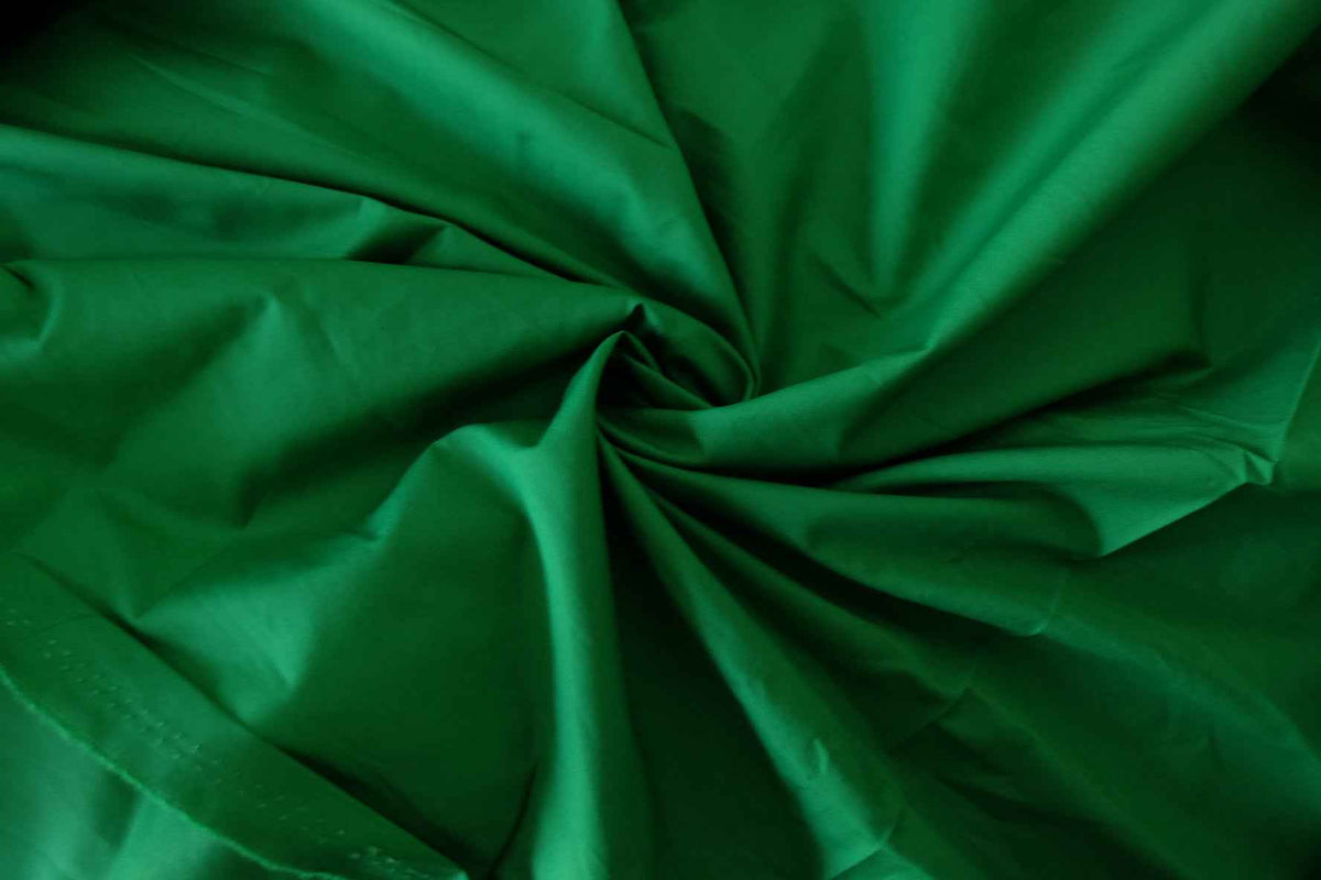 Emerald Green Crisp Cotton Poplin Fabric – 2.8 yd