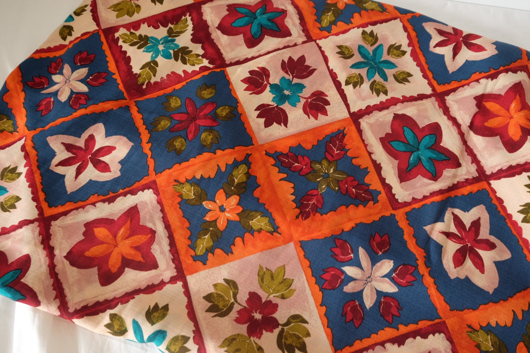 Patchwork Floral Tencel Cotton Fabric – 3.28 yd