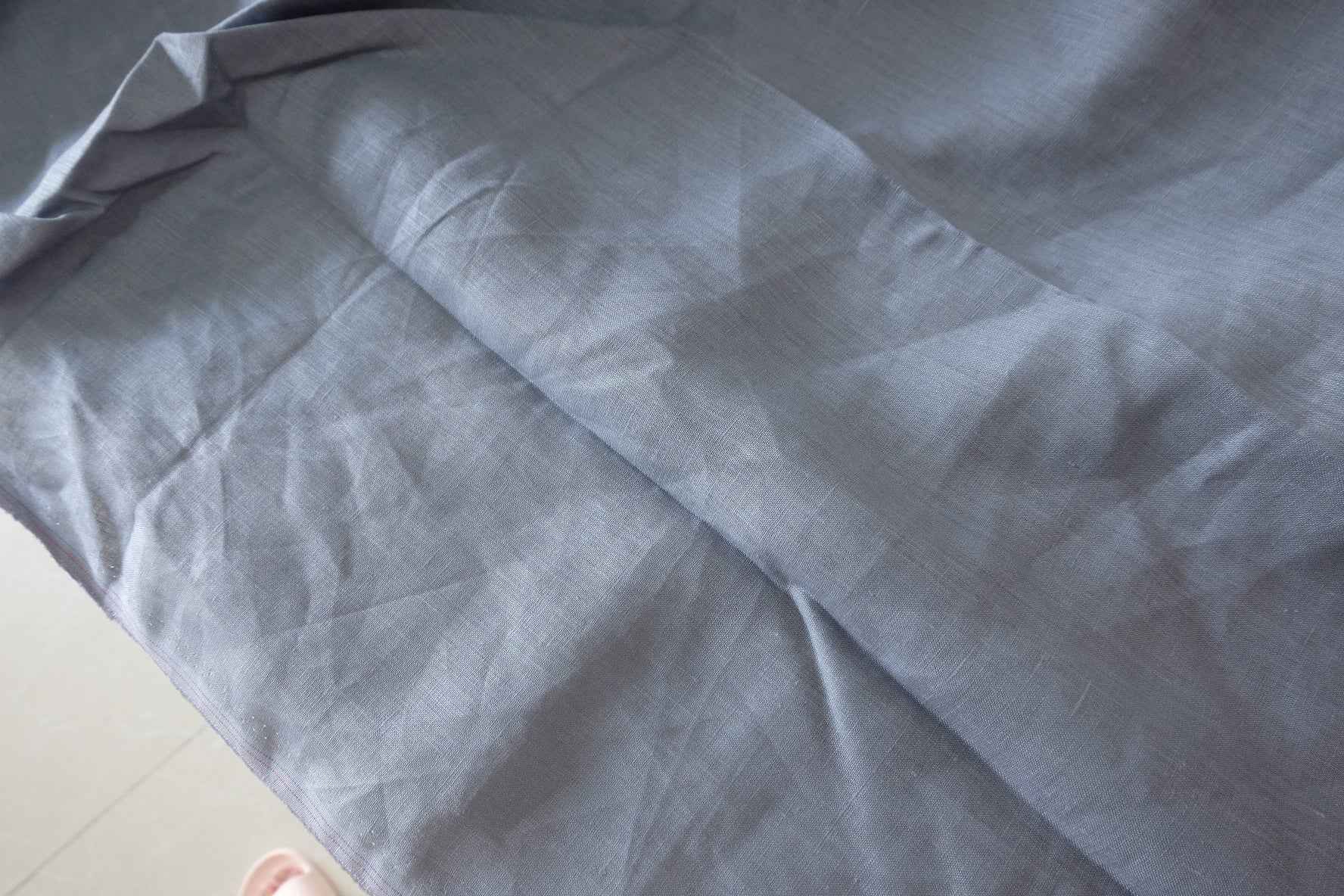 Blue Grey Pure Linen — 1.75 yd
