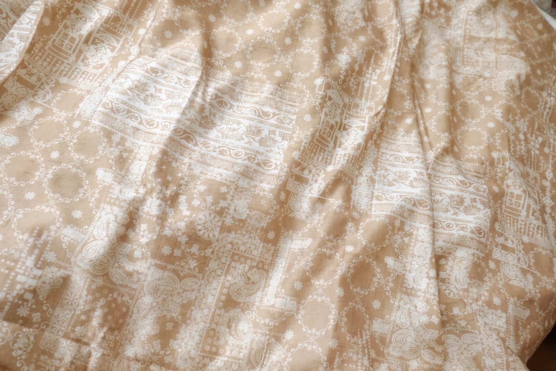 Sand Paisley Tencel Linen, 2.2 Yards