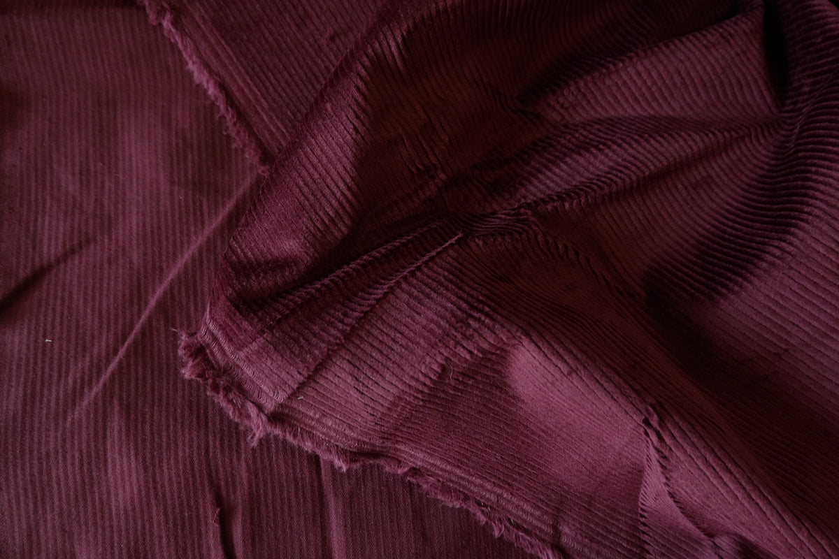 Mulberry Wine Plush Cotton Corduroy – 2.19 yd