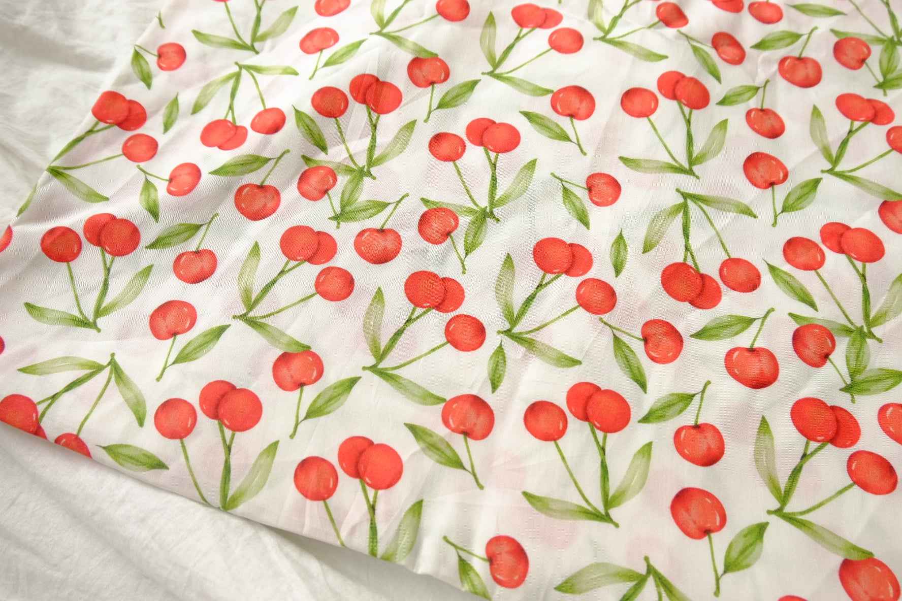 Cherry Print Tencel Fabric - 2.19 yd