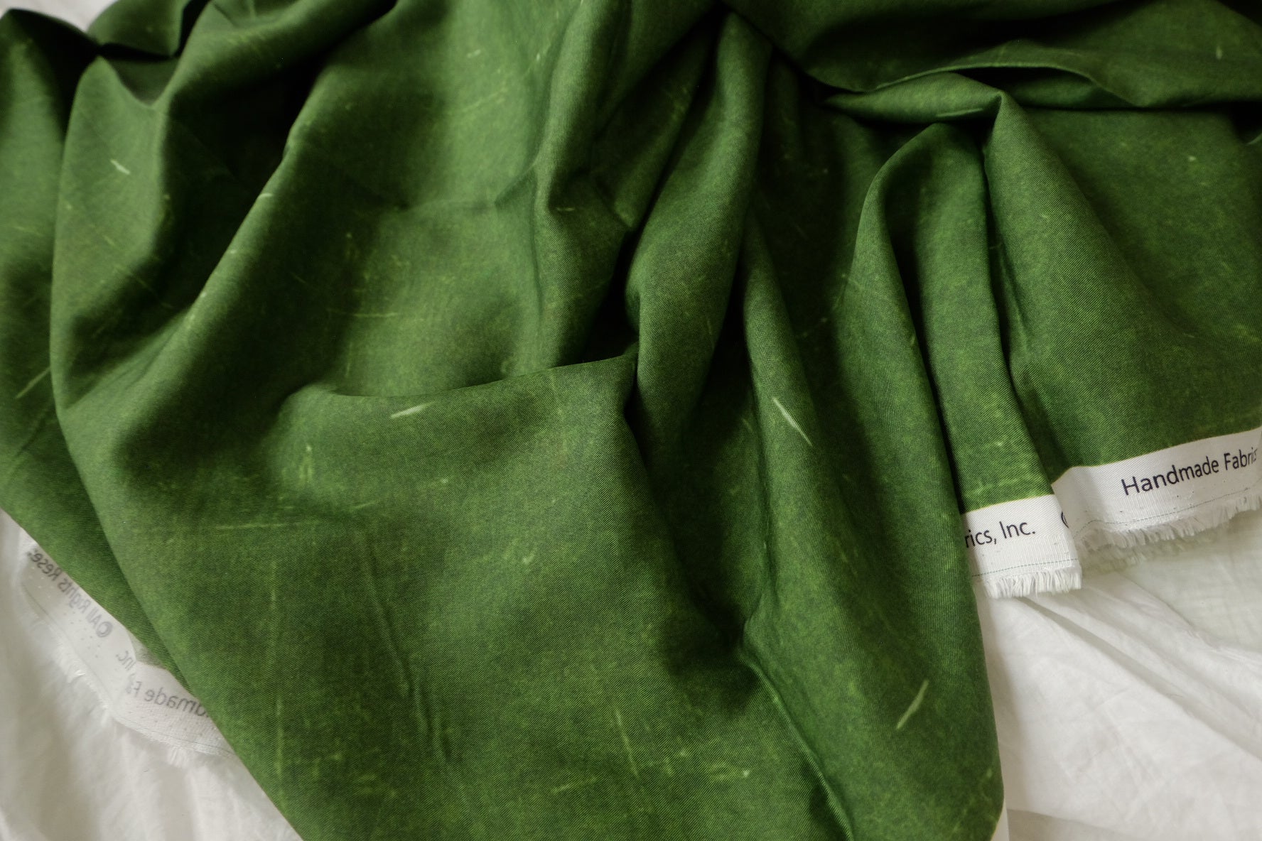 Deep Green Twill Tencel Fabric, 2.84 Yards