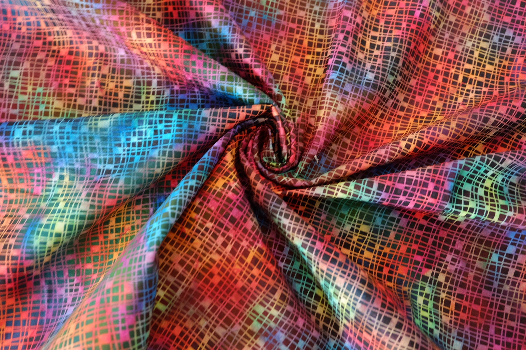 Color Grid Cotton Fabric by Jason Yenter - 2.2 yd