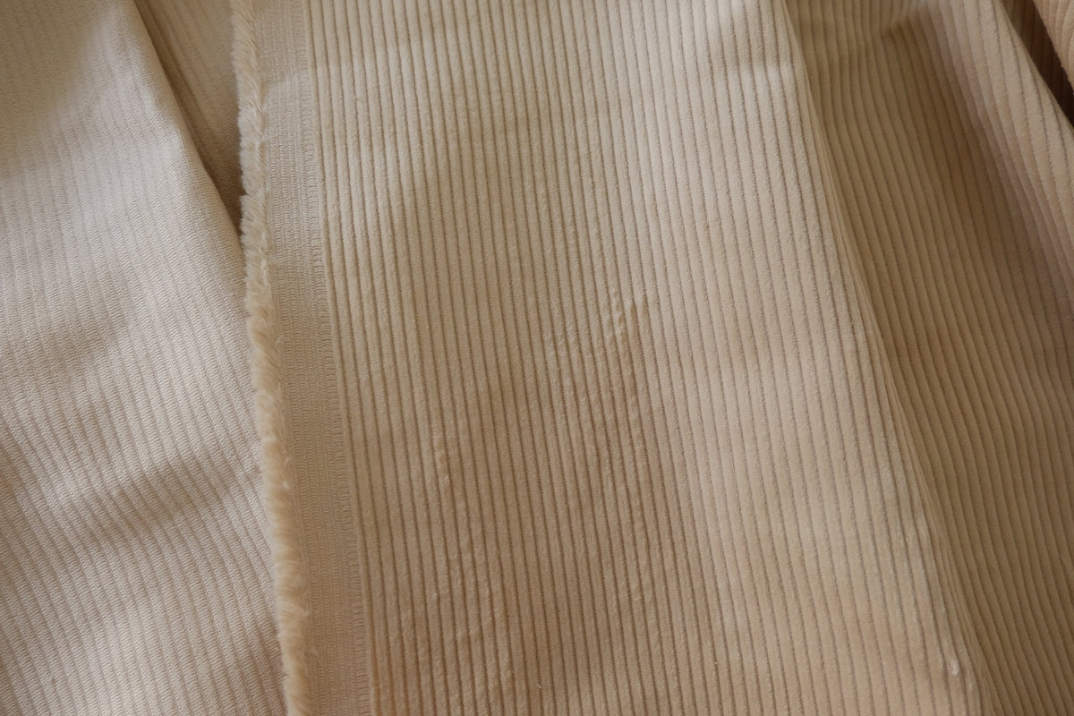 Heavyweight Ivory Cotton Corduroy – 2.2 yd / 1.1 yd