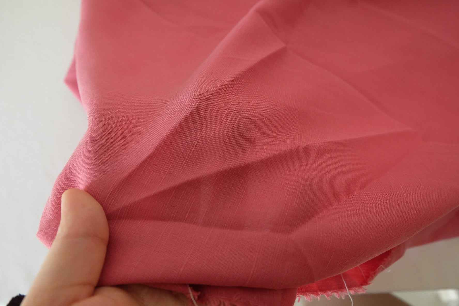 Rose Pink Tencel Linen Fabric – 2.2 yd