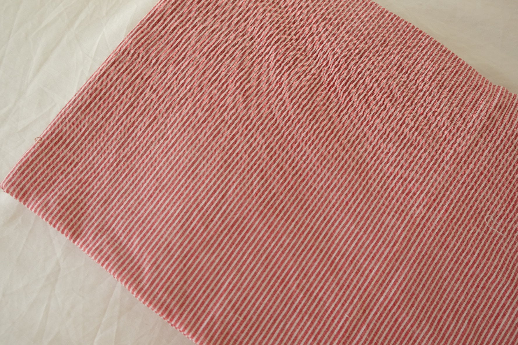 Cotton Yarn-Dyed Stripe Fabric – 3.1 yd Rustic Soft