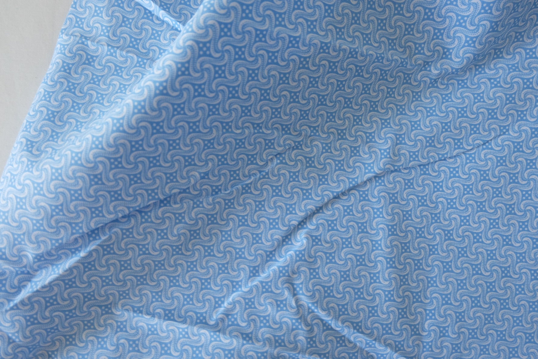 Blue Wave Cotton Poplin Fabric – 1.6 yd