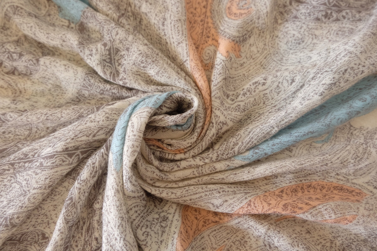 Vintage Paisley – Ultra-Lightweight Cotton Jersey Panel | 2.3 yards