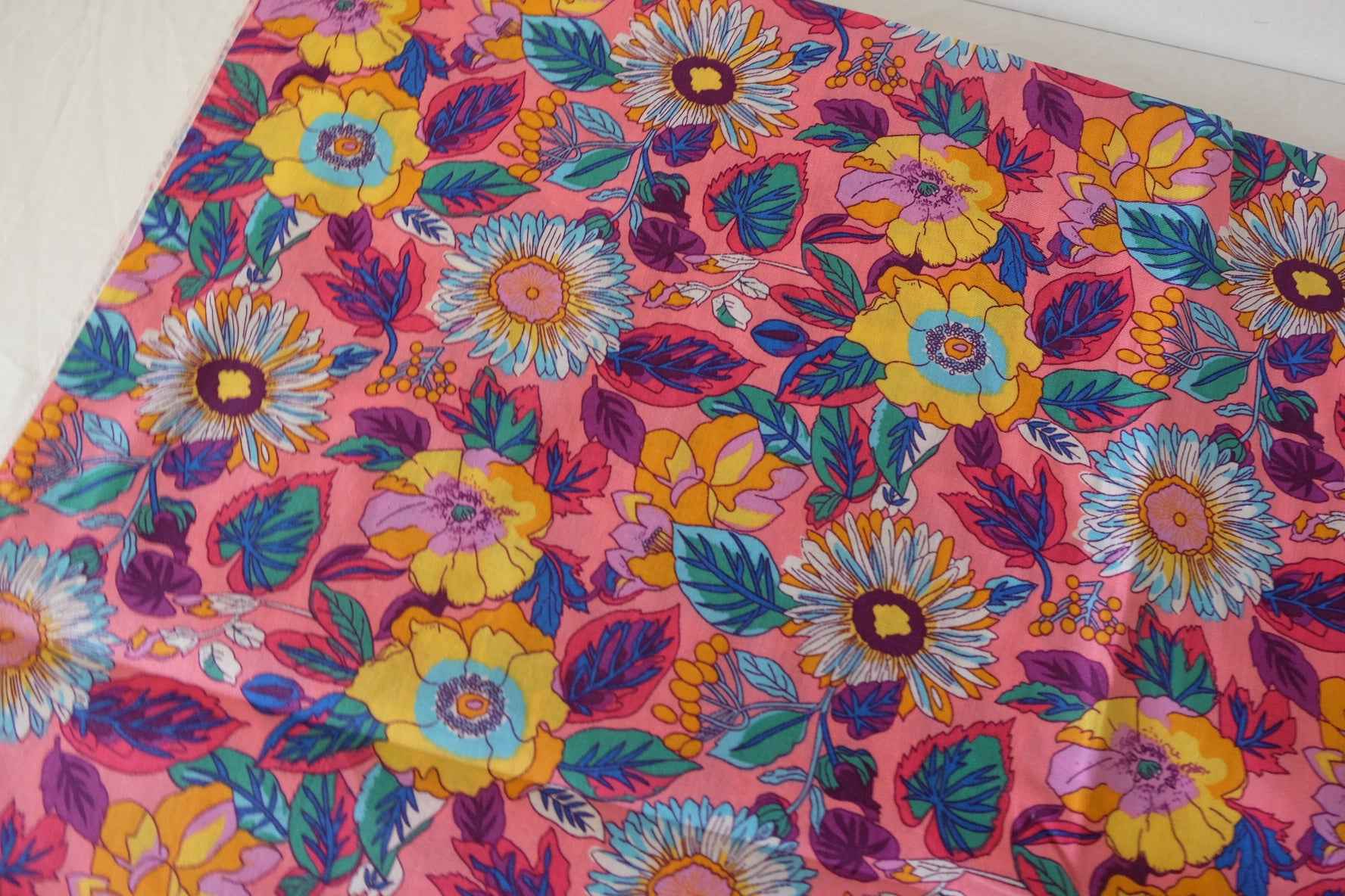 Bright Garden Cotton Poplin Fabric – 2.2 yd
