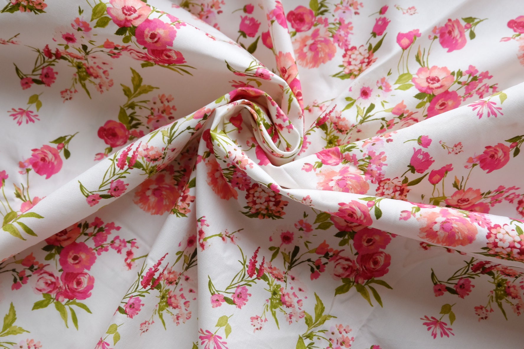 Pink Garden High-Density Cotton Poplin – 1.7 yd