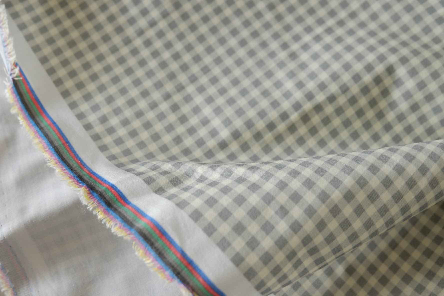 Soft Brushed Gingham Cotton Fabric – 2.2 yd