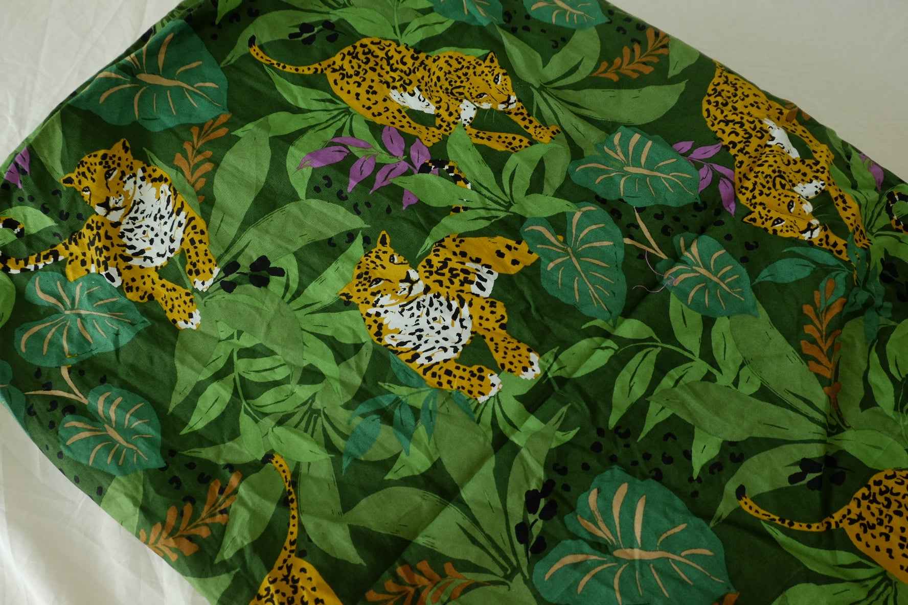 Jungle Leopard Cotton Poplin Fabric – 2.2 yd