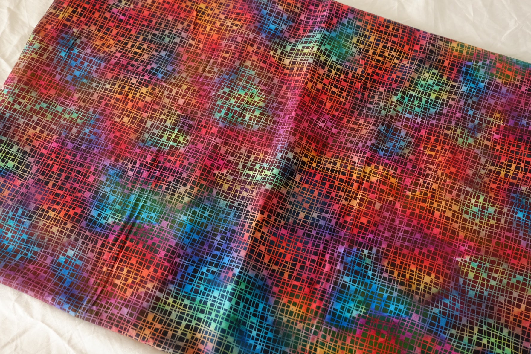 Color Grid Cotton Fabric by Jason Yenter - 2.2 yd