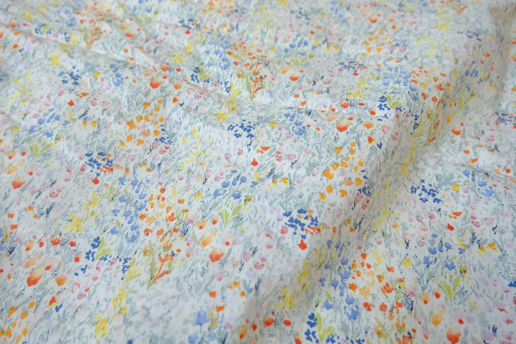 Soft Wildflower Cotton Fabric — 1.86 yd
