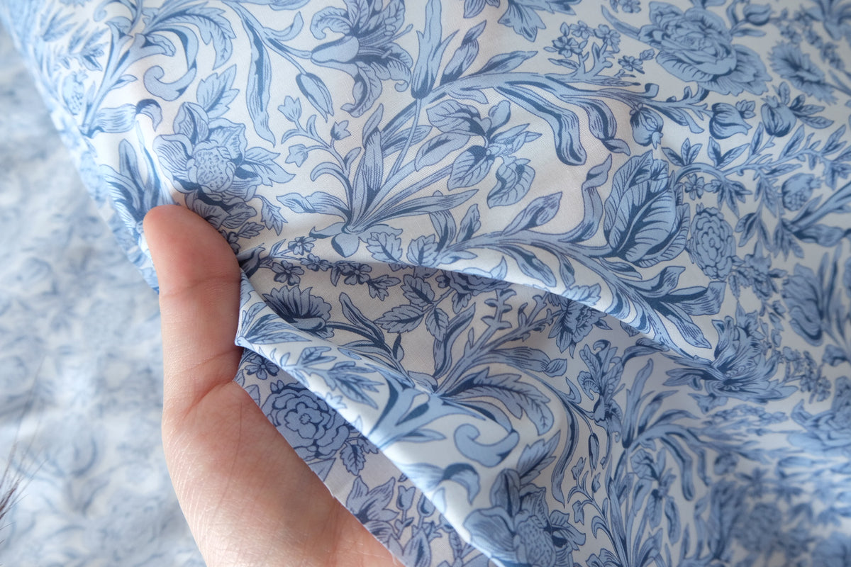 Blue Porcelain Garden Cotton Lawn – 3.3 yd