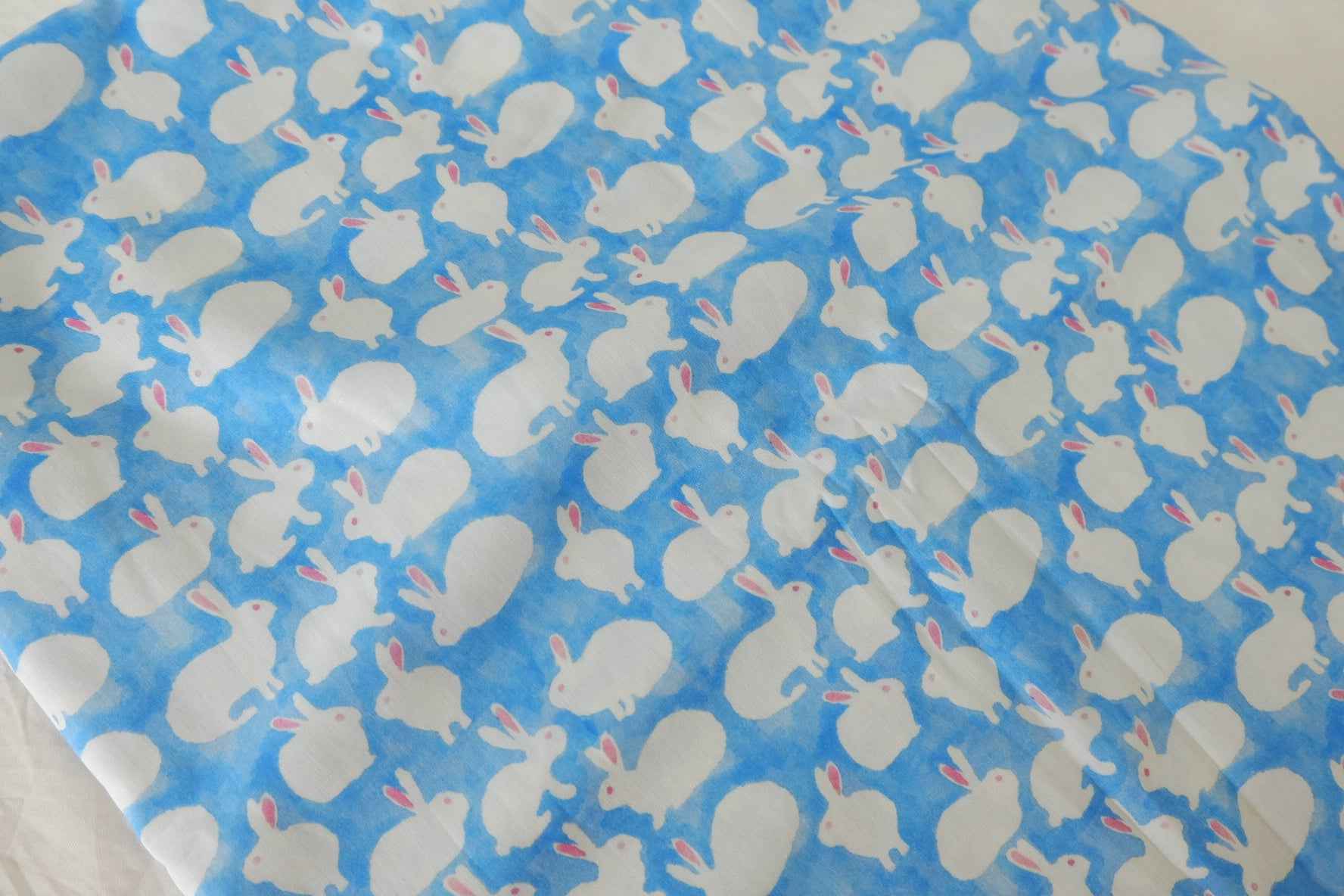 Blue Bunny 60s Cotton Poplin Fabric – 2.2 yd