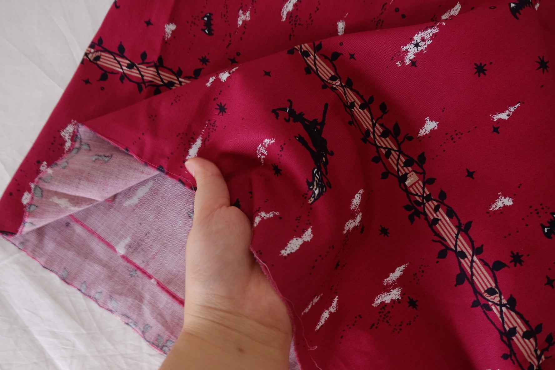 Plum Witching Hour Double Border Fabric – 2.2 yd