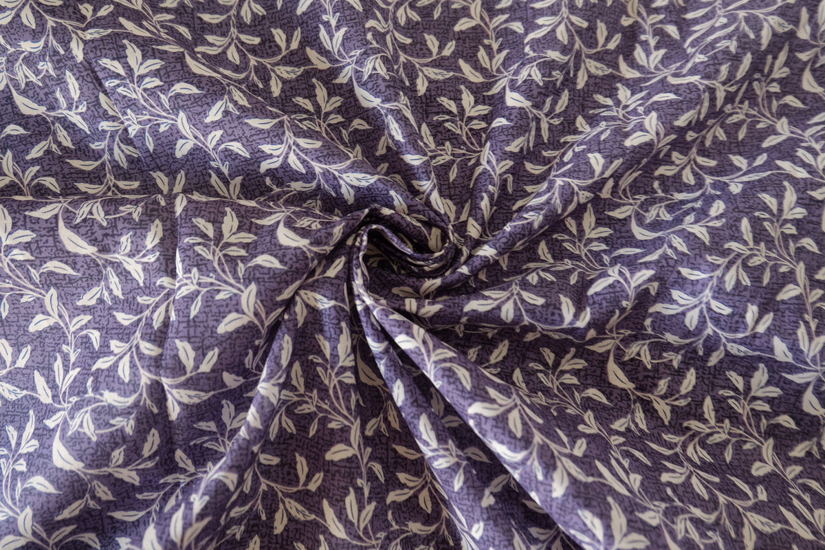 Lavender Willow – Botanical Print Cotton Fabric | 2.2 Yards
