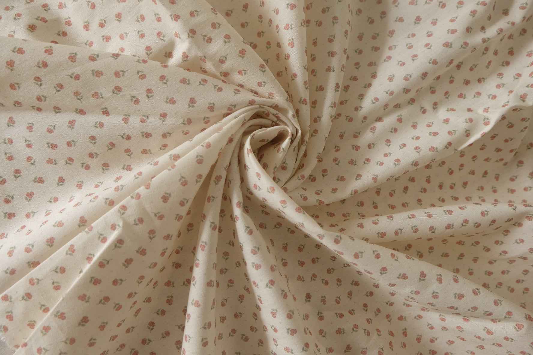 Tiny Floral Cotton Fabric – 2.2 Yards