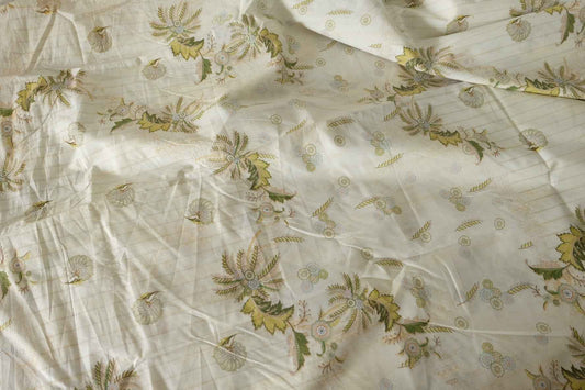 Vintage Fern Floral Cotton Poplin Fabric – 3.3 yd