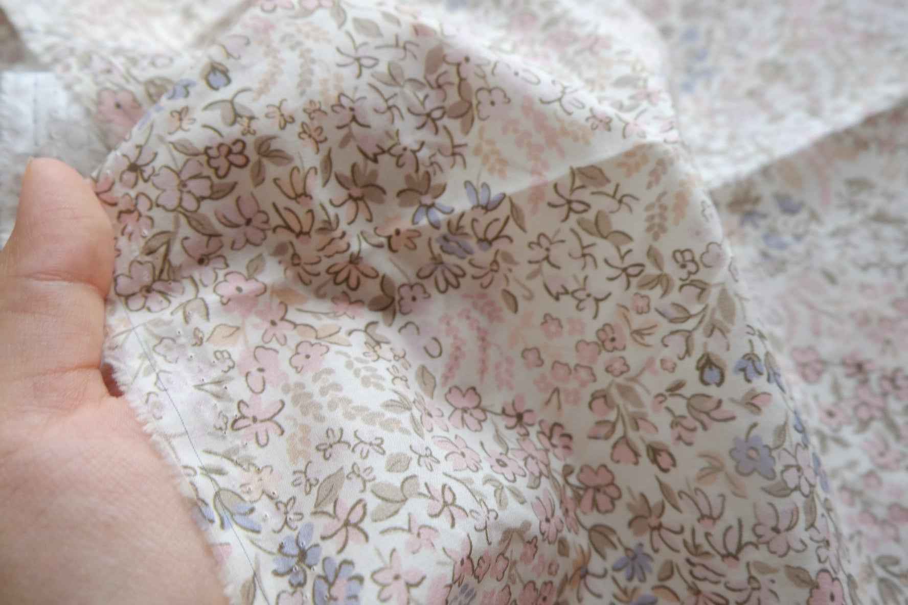 Soft Ditsy Floral Cotton Fabric - 1.42 yd