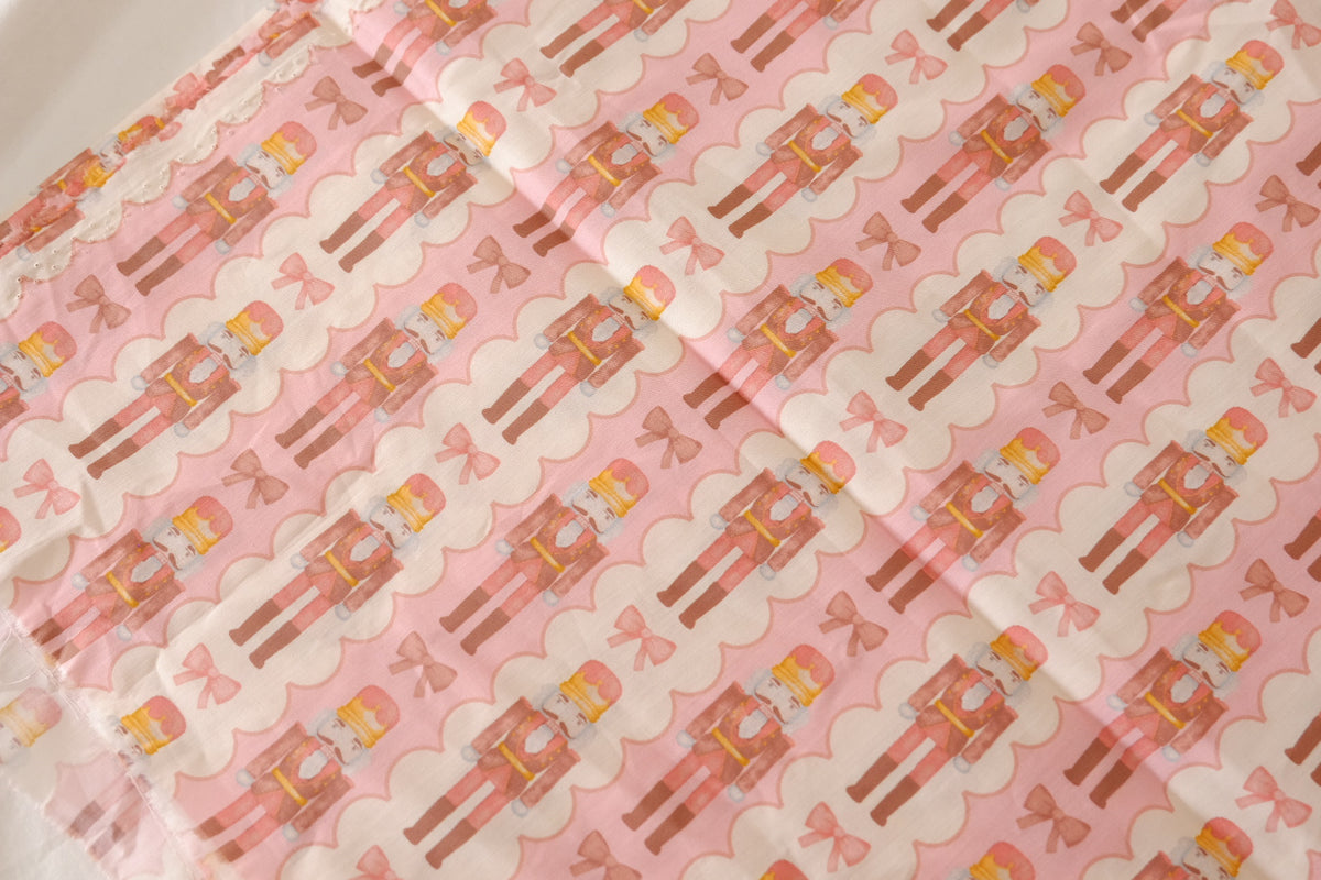 Pink Nutcracker Cotton Lawn – 0.8 yd
