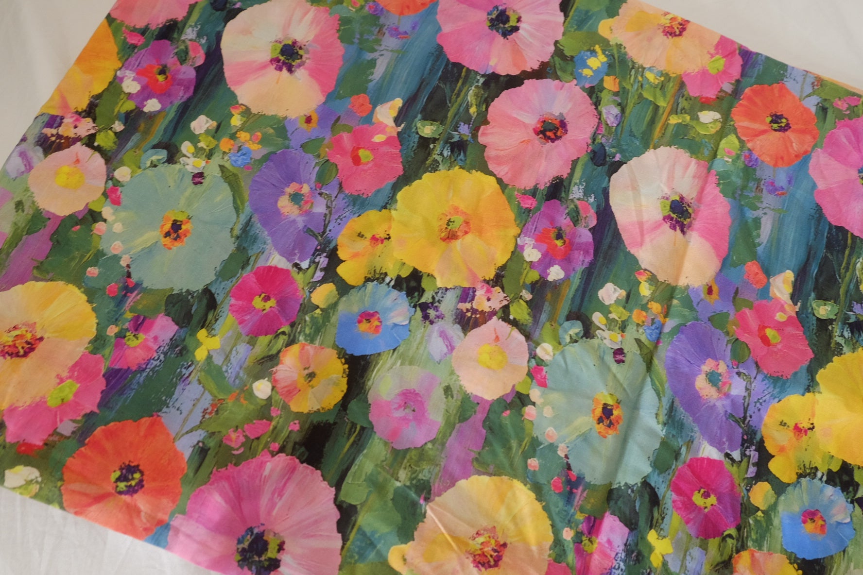 Colorful Wildflower Cotton Poplin Fabric – 3.3 yd