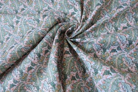 Vintage Leaf 20s Cotton Fabric - 2.19 yd