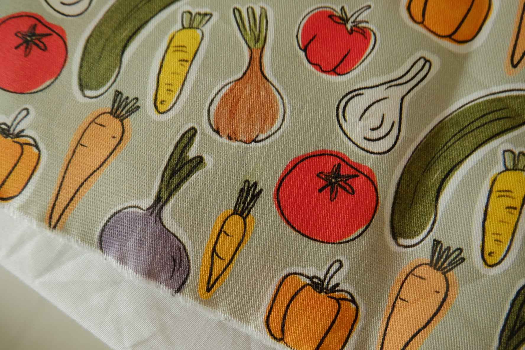 Vegetable Print Cotton Twill — 1.53 yd