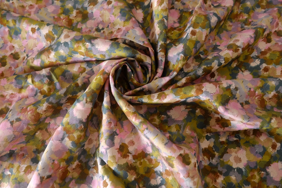 Painterly Wildflowers – Soft Viscose Fabric | 2.7 yards